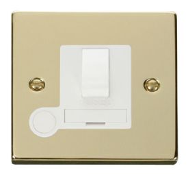 VPBR051WH  Deco Victorian 13A Fused Switched Connection Unit With FO